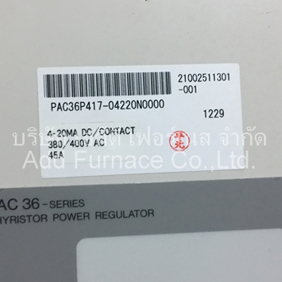 PAC36P417-04220N0000 | Shimaden Thyristor Power Regulator